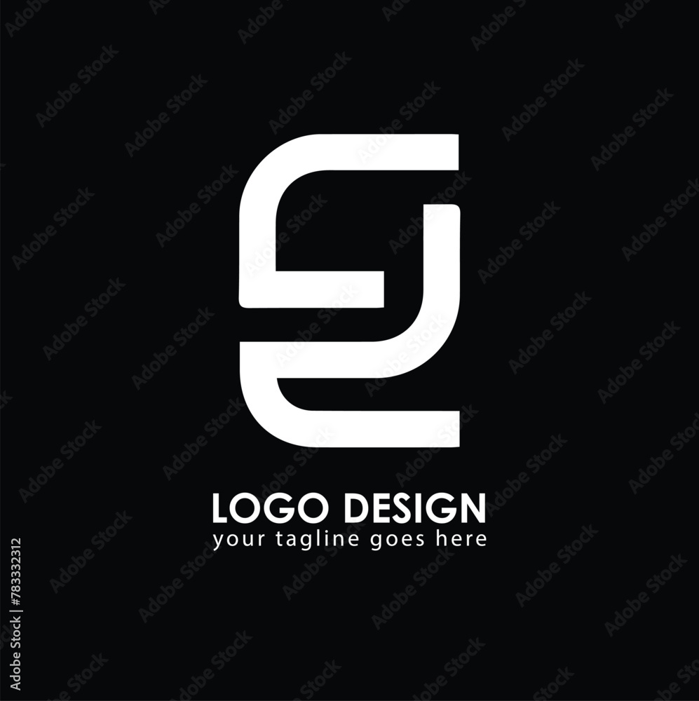Obraz premium CD CD Logo Design, Creative Minimal Letter CD CD Monogram