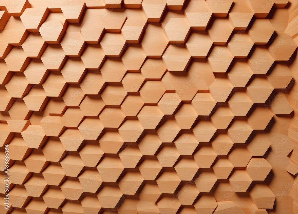 Abstract Wooden Geometric tile design Background