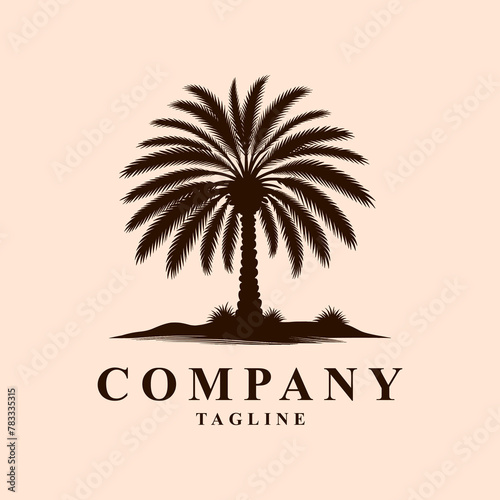 Date palm tree logo