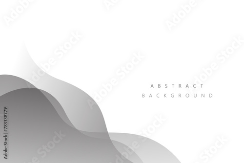 White and gray vector wave modern background with space for text and message. concept design