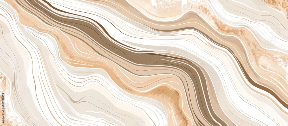 Marble surface showcasing intricate wavy patterns, adding elegance to the setting Marble surface showcasing intricate wavy patterns, adding elegance to the setting