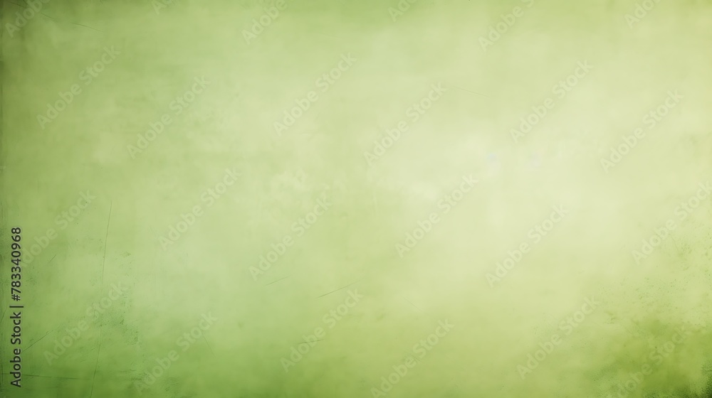 Asparagus color. Soft green gradient background texture with a subtle vintage effect perfect for design aesthetics and copy space. 