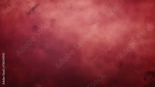Claret red color. A dramatic red and textured abstract background perfect for expressive design concepts. photo