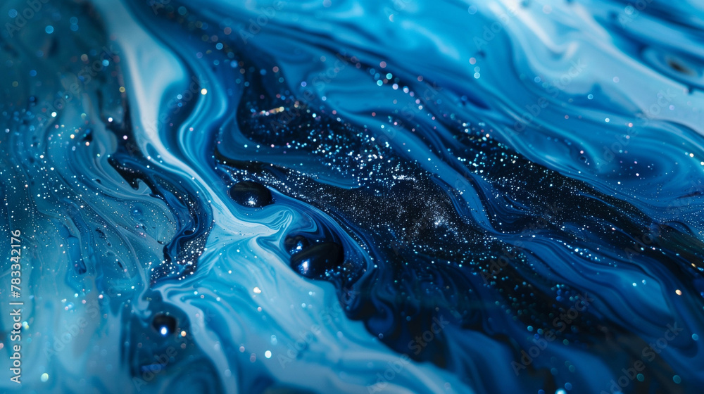 Blue digital marble background with sparkles Blue digital marble background with sparkles