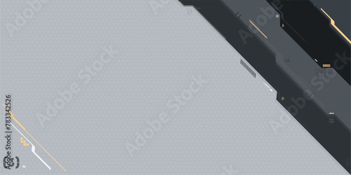 Trendy Carbon Abstract Mecha Gundam Metaverse Tech Futuristic Cyber Gaming Geometric Background Art