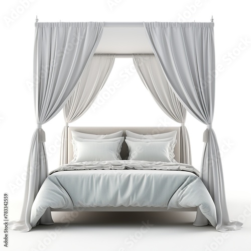 Canopy bed gray © thanawat