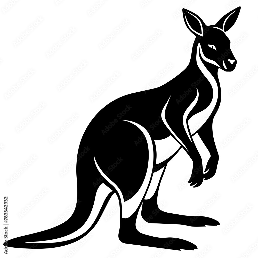 kangaroo background vector illustration kangaroo background vector illustration
