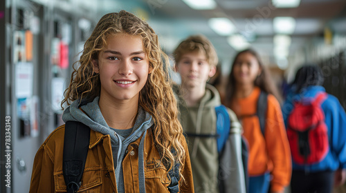 Group of Young People Standing Together