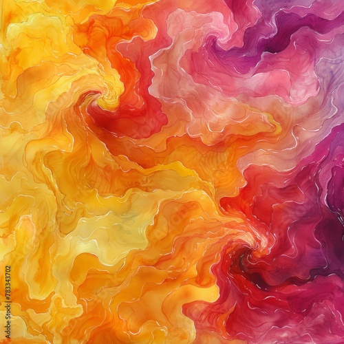 Colorful Abstract Painting Composition