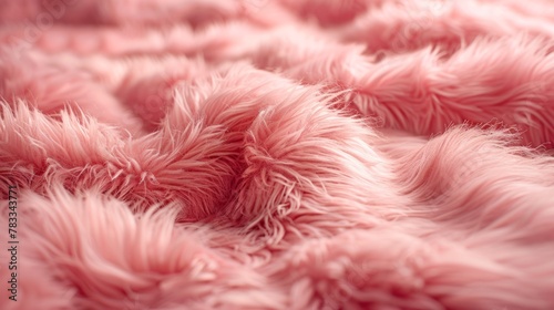 Close Up of Pink Furry Material