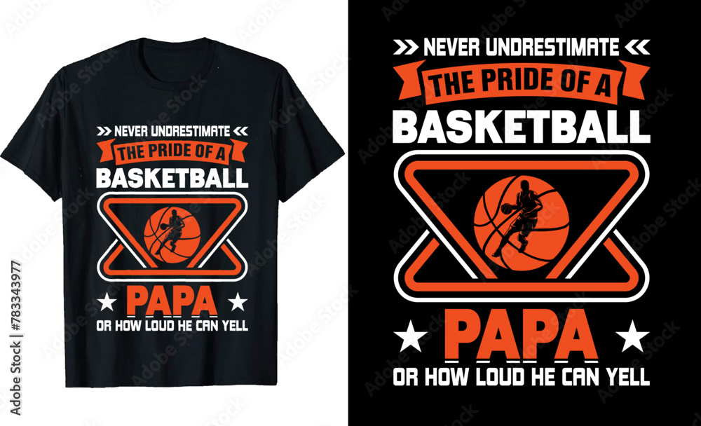 Basketball t-shirt design, basketball quotes, basketball typography with Basketball elements vector 