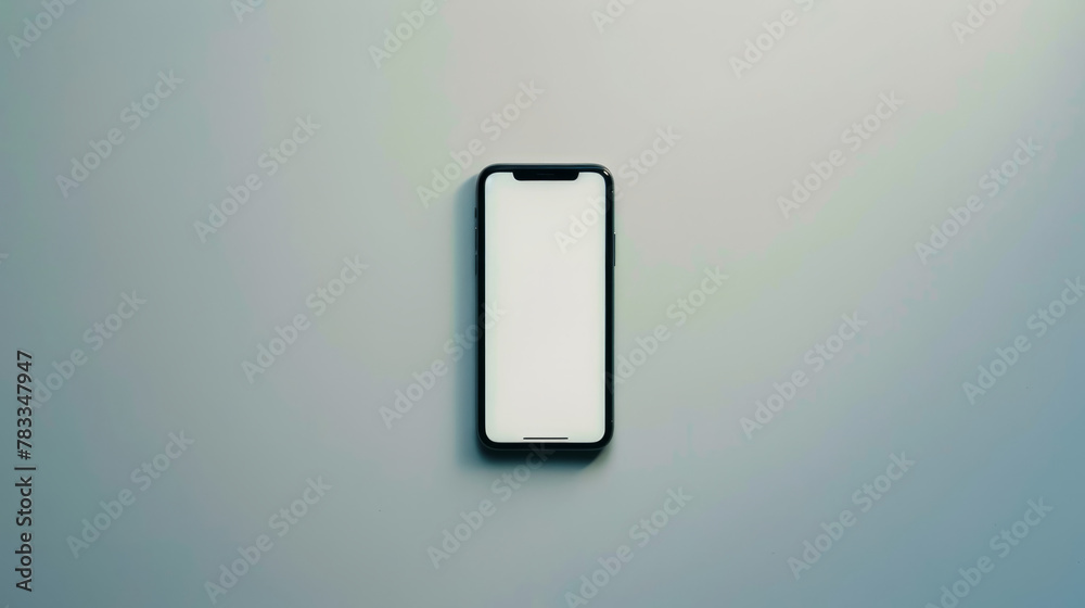 Minimalist Smartphone with Blank Screen Minimalist Smartphone with Blank Screen