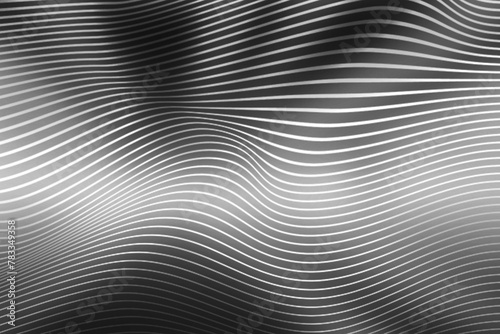 Abstract black background dark grey silver gradient defocused wave geometric lines 4K wallpaper