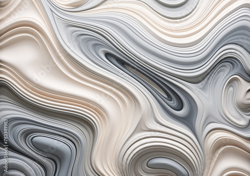 a gray and white paper abstract wavy background