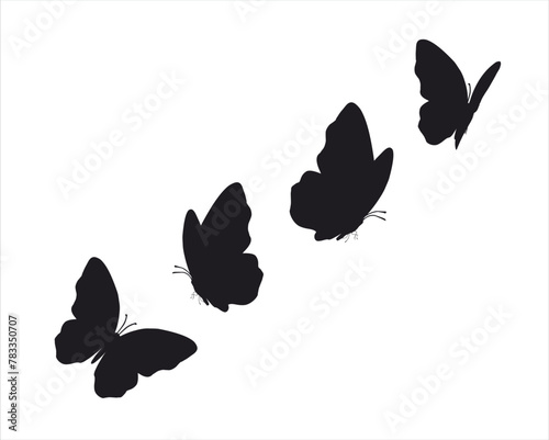orange butterfly black.eps