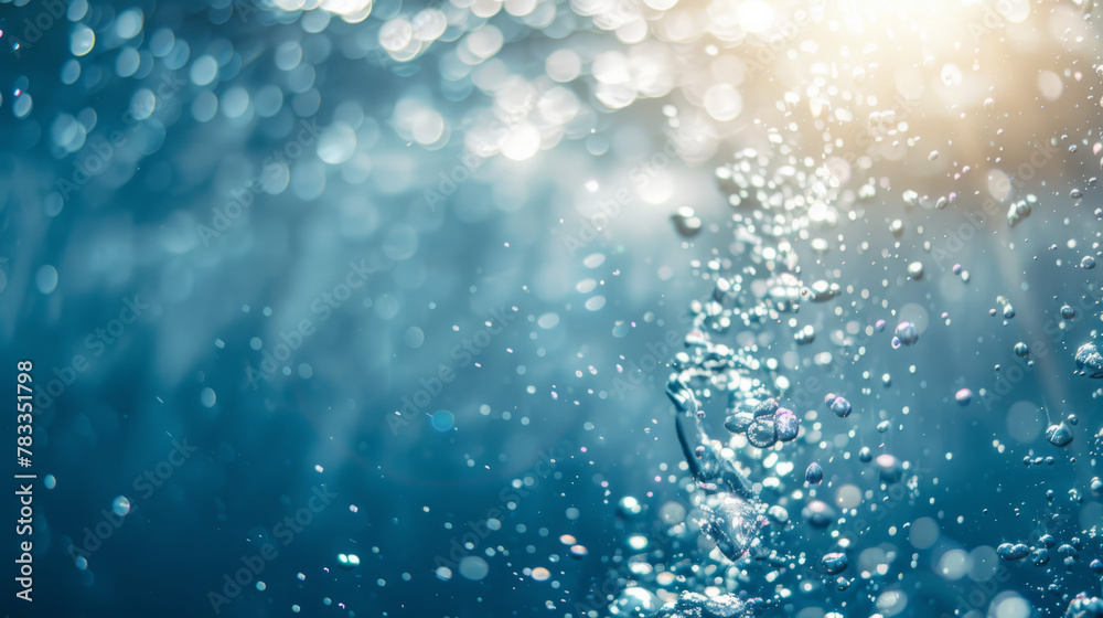 Nature Background with Blue Water and Sunlight Nature Background with Blue Water and Sunlight