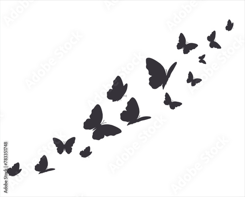 buttefly handran flat design seamless 