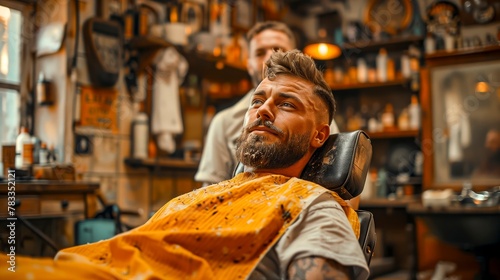 Relaxed Refinement: Stylish Beard Trim Session