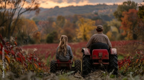 Couple Standing in Field of Flowers