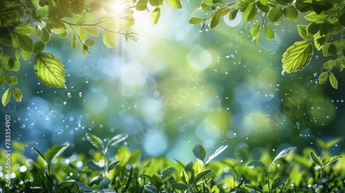 Sun Shining Through Trees