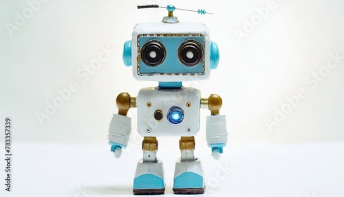robot toy isolated on a white background