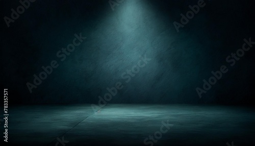 empty concrete wall background with spotlight floor for product placement and presentation