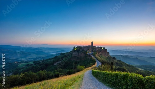 podere belvedere at val d orcia during sunrise