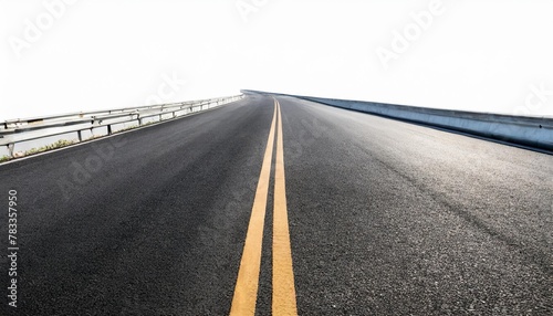 asphalt road isolated on transparent background highway of road lane for transportation or logistics