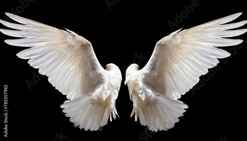 angel wings isolated