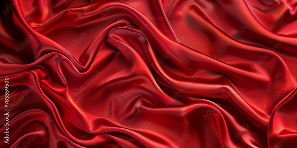 Red luxury cloth, silk satin velvet, background, pattern