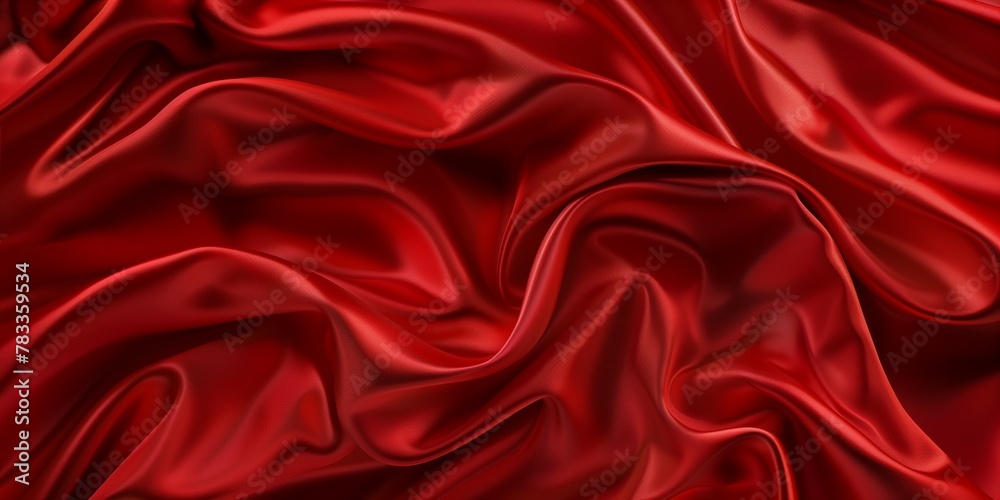 Obraz premium Red luxury cloth, silk satin velvet, background, pattern