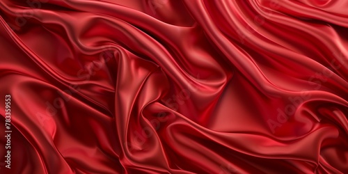 Red luxury cloth, silk satin velvet, background, pattern photo