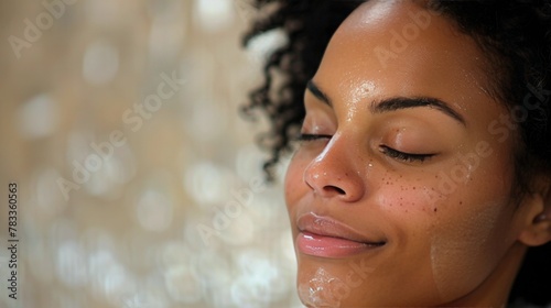 Woman Drying Hair With Towel