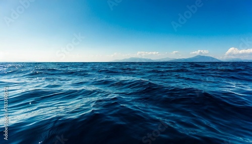 dark blue ocean and deep sea water surface
