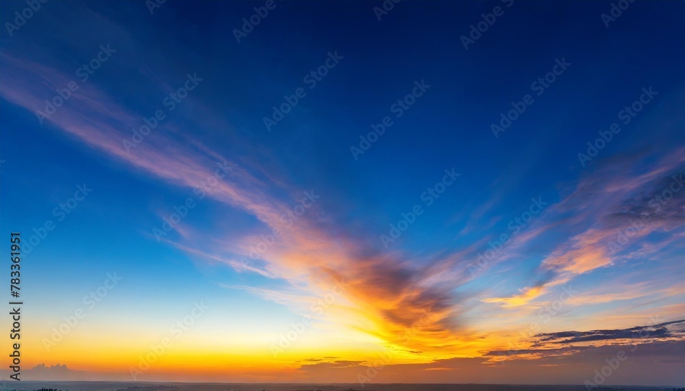colorful cloudy sky at sunset gradient color sky texture abstract nature background ukrainian flag color