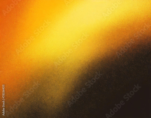 yellow orange brown black   background template grainy noise grungy spray texture   empty space shine bright light and glow color gradient rough abstract retro vibe