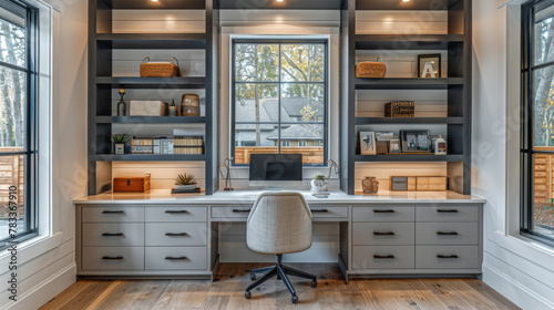 Wooden Table With Laptop