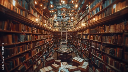 Room Filled With Books and Furniture