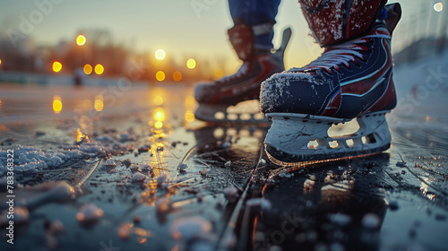 Close-Up of Person Riding Skate on Street