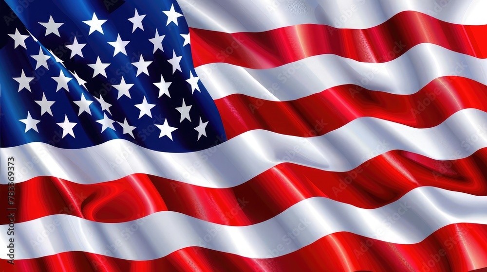 Obraz premium American flag for Memorial Day, 4th of July, Labour Day. Independence Day.