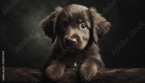 cute 3d puppy in the style of photorealistic photo