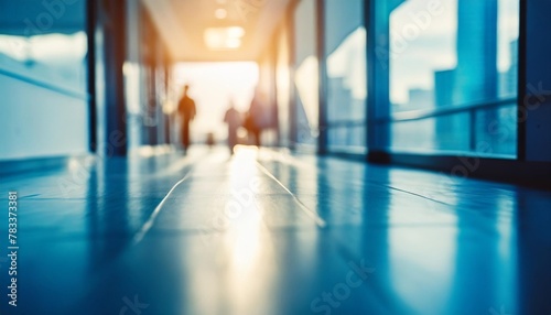 abstract blur hospital corridor defocused medical background