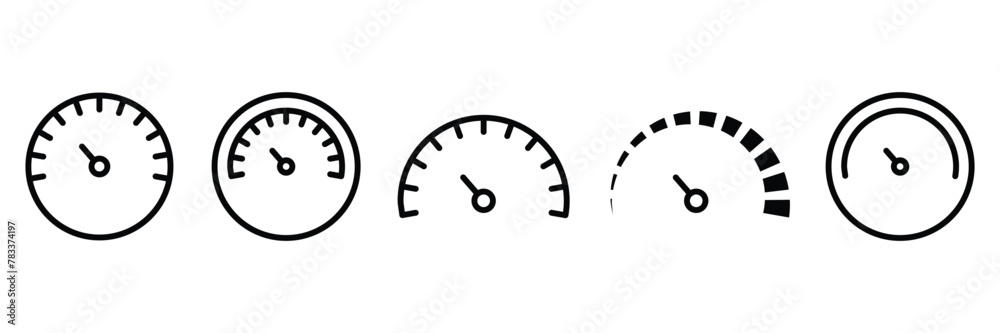 Speed Manometer Speed meter icon. Manometer industrial control fuel auto electrical ...