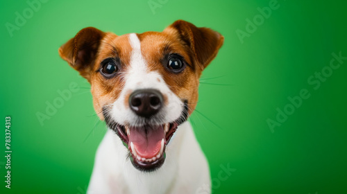 Whimsical Portrait of a Smiling Puppy