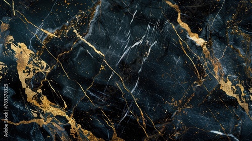 Textured of the black marble background. Gold and white patterned natural of dark gray marble texture. black marbel texture background. Black marble gold pattern luxury