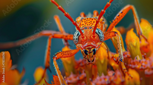 Insect World: An illustration of insects and small creatures in macro photography, offering a glimpse into the fascinating world of tiny creatures. photo