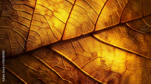 illuminated leaf texture closeup intricate veins and patterns natures artistry abstract photography