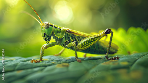 Insect World: An illustration of insects and small creatures in macro photography, offering a glimpse into the fascinating world of tiny creatures. photo