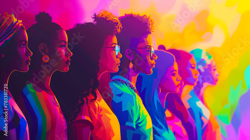 Girls Celebrating Pride Month: Love, Diversity, and Inclusion
 photo