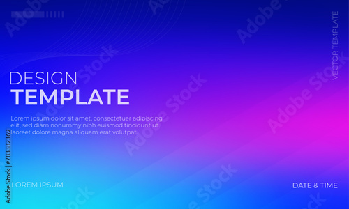 Dynamic Blue Magenta and Navy Gradient Background Illustration